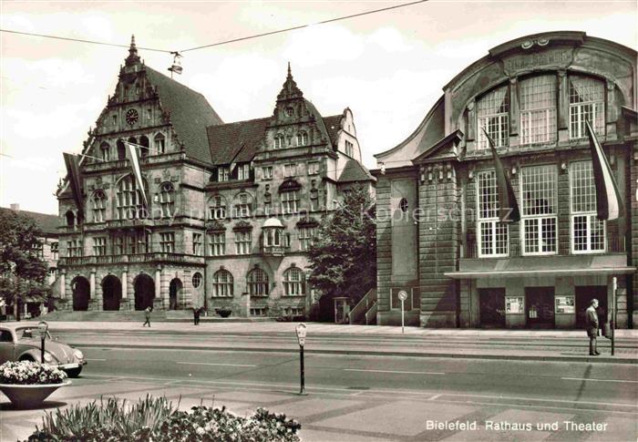 BIELEFELD  CITY Rathaus und Theater