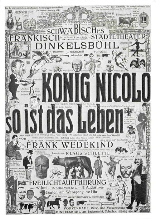 DINKELSBueHL Plakat Schwaeb Fraenk Staedtetheater Freilichtauffuehrung