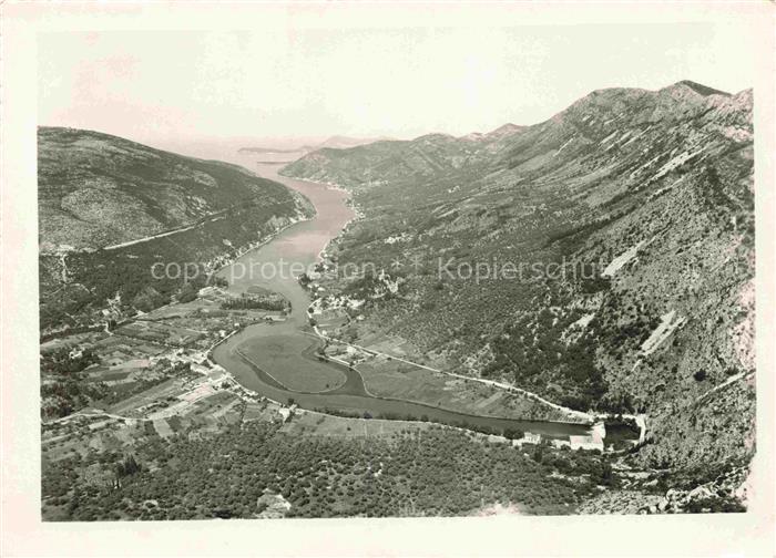 DUBROVNIK Ragusa Croatia Rijeka Dubrovacka Fliegeraufnahme