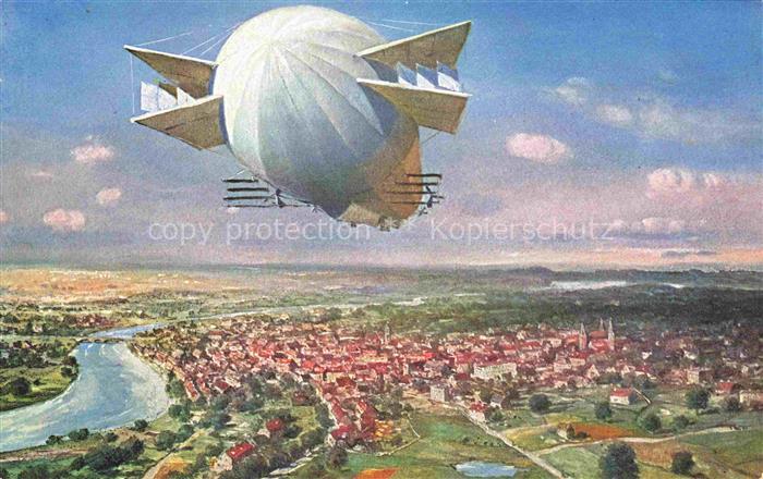 Zeppelin-- Vierfarbenbruecke Cliche Adolf Klaus &Co T.S.N. Nr. 920