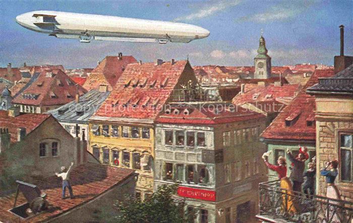 Zeppelin-- T.S.N- Serie 920 Vierfarbenbruecke Adolf Klauss & Co