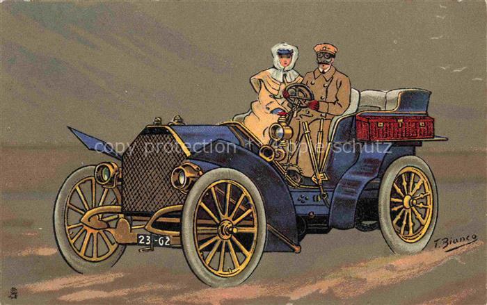 Verlag Tucks Serie Nr. 354B Hoflieferanten Auto Mann Frau