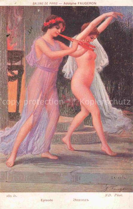 Verlag Salon de Paris Nr. 289 ND  Adolphe Faugeron Frauen Tanz