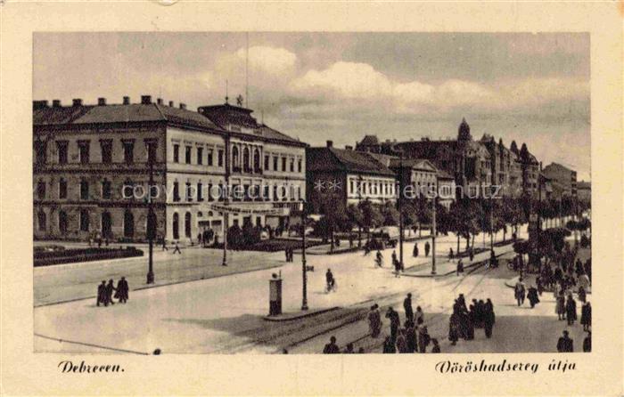 DEBRECEN Debreczen Debrezin HU Voeroeshadsezeg útja