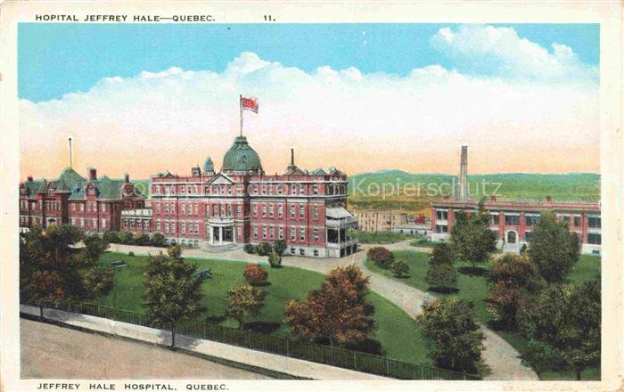 QUEBEC Canada Hopital Jeffrey Hale Illustration