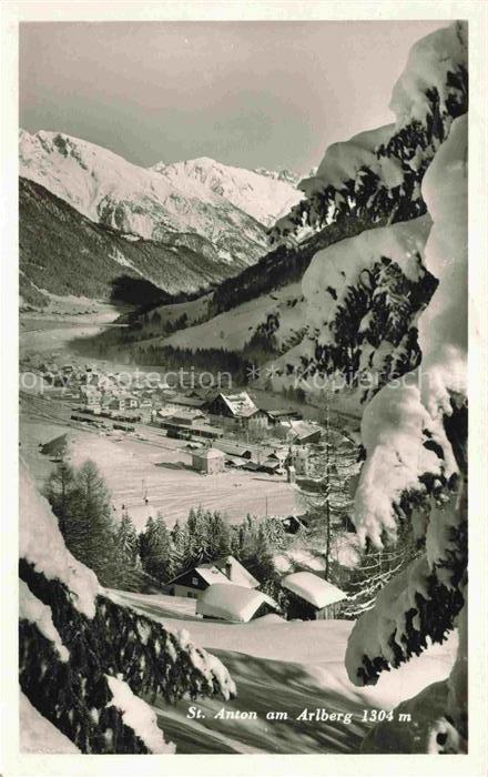 St Anton Arlberg Tirol AT Winterpanorama