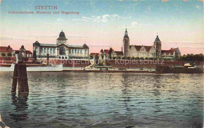 Stettin SZCZECIN Pommern PL Hakenterrasse Museum und Regierung