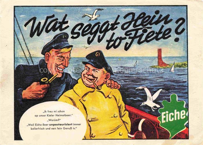 FLENSBURG  Flensborg Schleswig-Holstein Kieler-Eiche-Bier Getraenkewerbung Kuens