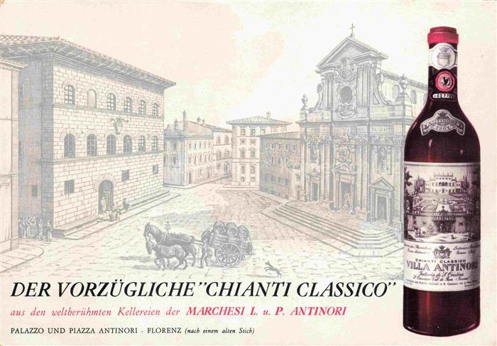 Florenz FIRENZE IT Chianti Classico Getraenkewerbung Kellerei Marchesi L. u. P.