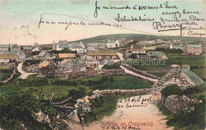 Cragneish Isle of Man UK Panorama