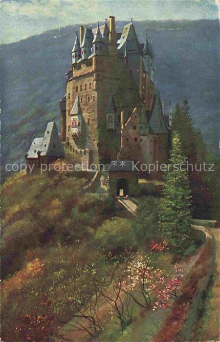 Burg Eltz Wierschem H. Hoffmann Kuenstlerkarte