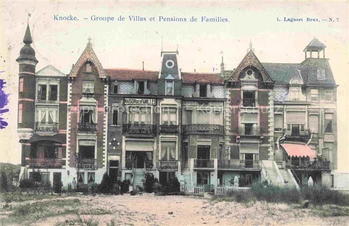 Knocke Knocke-sur-Mer KNOCKE-HEIST Belgie Groupe de villas et pensions de famill