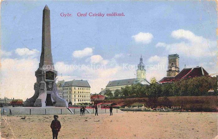 GYoeR Raab HU Grof Cziráky emlékmue Denkmal