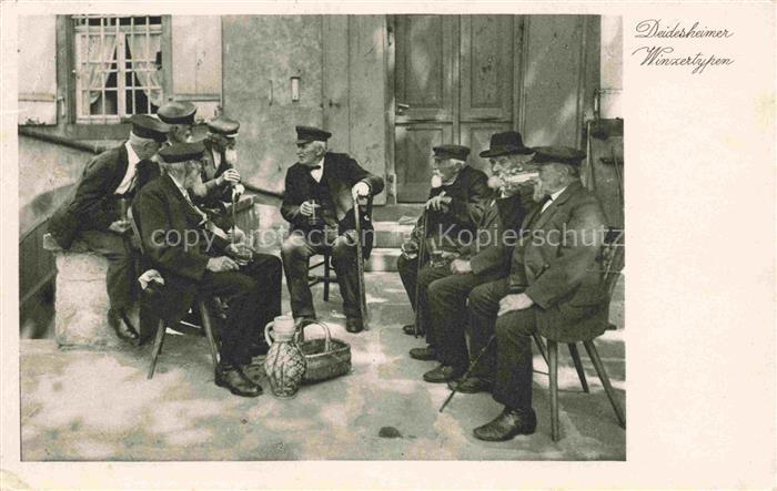 Deidesheim Deidesheimer Winzertypen im Patriarchenalter in vino sanitas Kupferti