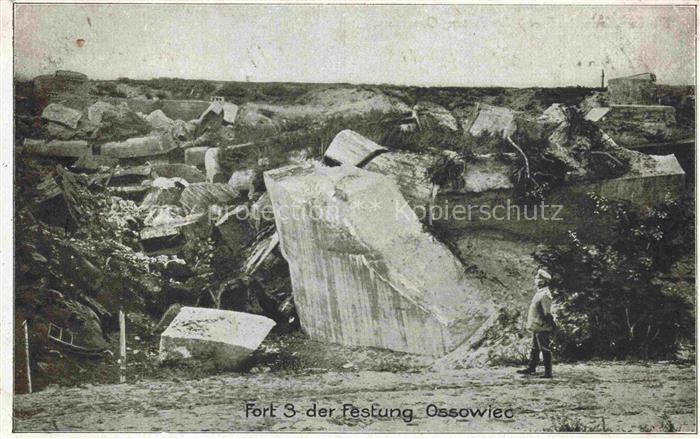 Ossowiec Osowiec-Twierdza Bialystok PL Zerstoerung im Fort 3 der Festung Ossowie