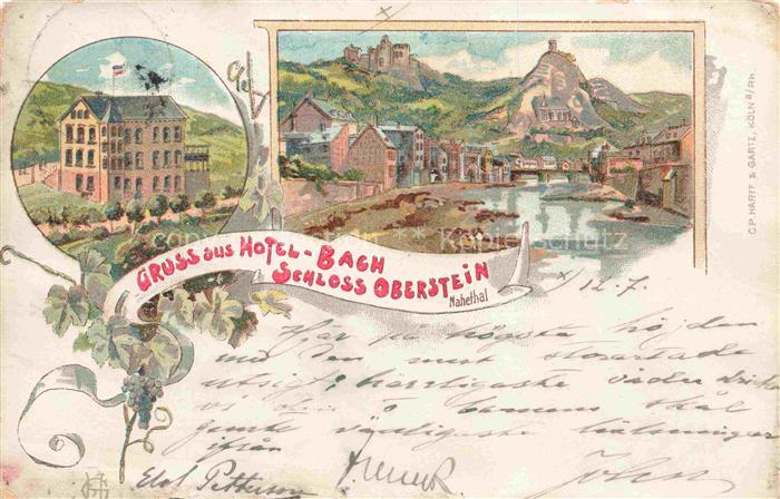 Oberstein Nahe Idar-Oberstein Hotel Bach Schloss Deutsche Reichspost
