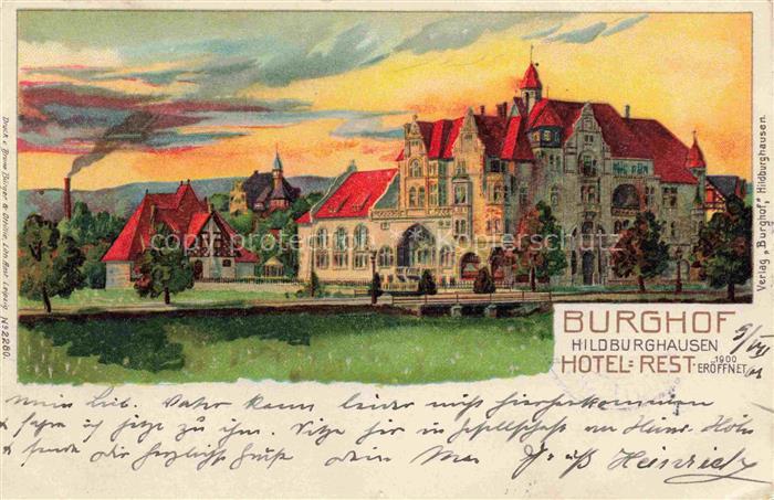 Hildburghausen Thueringen Hotel Restaurant Burghof