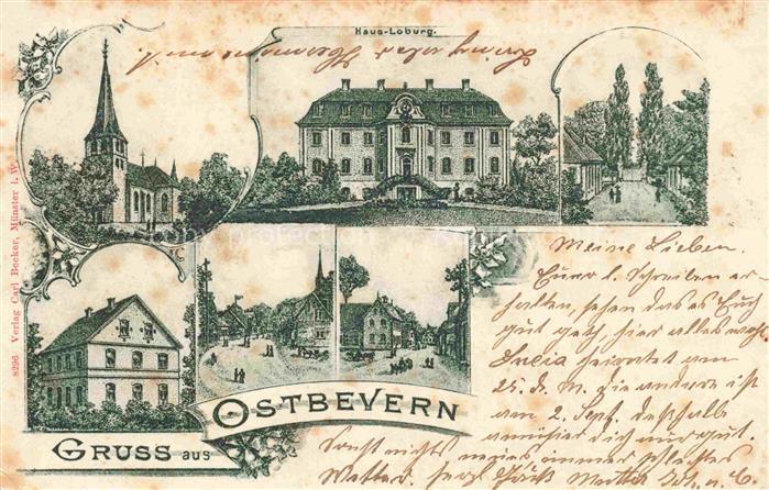 Ostbevern NRW Kirche Haus Loburg Teilansichten