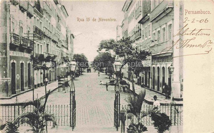 Pernambuco Recife Brazil Rua 15 de Novembro