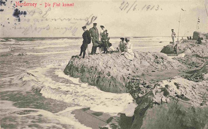 NORDERNEY Nordseebad Die Flut kommt