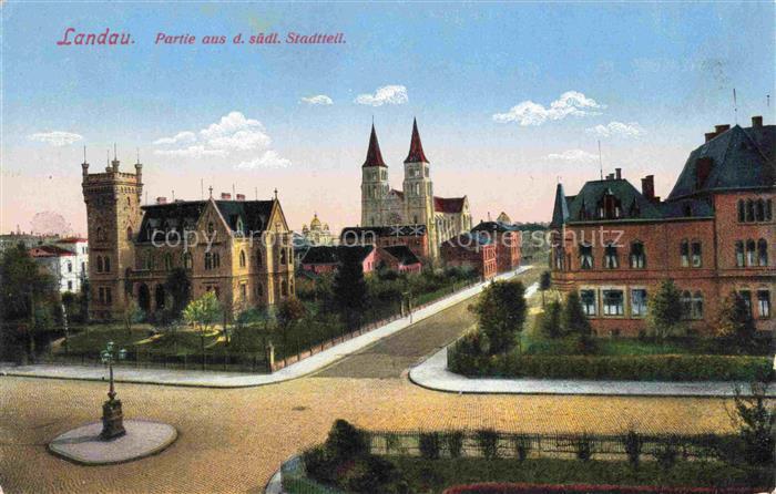 LANDAU  PFALZ Suedlicher Stadtteil Feldpost