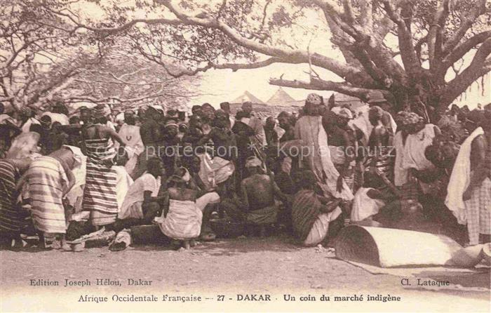 DAKAR Senegal Un coin du marche indigene