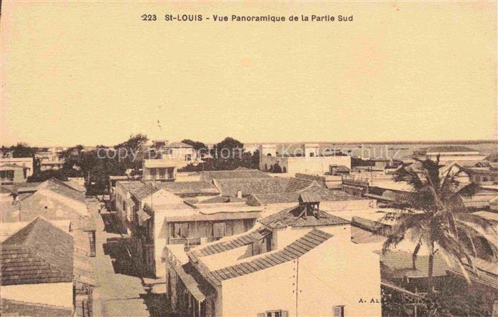 St Louis  Senegal Vue panoramique de la Partie Sud