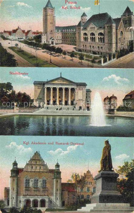 Posen  POZNAN PL Kgl Schloss Stadttheater Feldpost