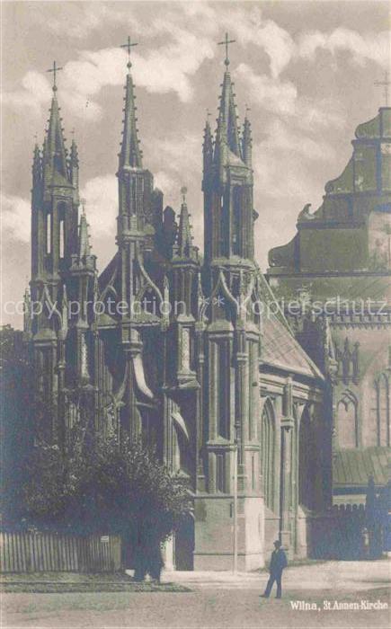 Wilna VILNIUS Wilno Lithuania St Annen Kirche