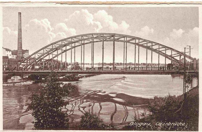 Glogau Niederschlesien GLOGOW PL Oderbruecke