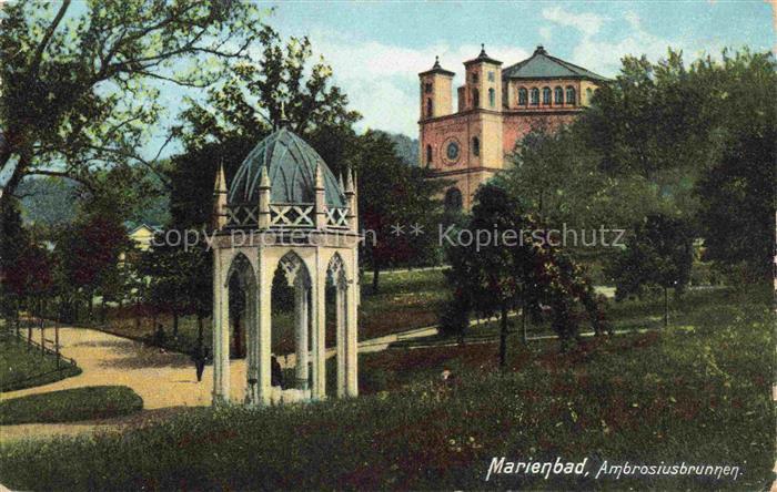 Marienbad MARIANSKE LAZNE CZ Ambrosiusbrunnen