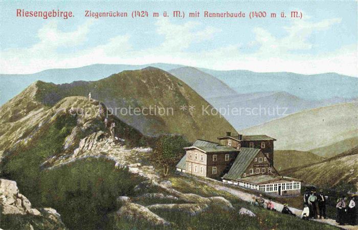 Ziegenruecken Riesengebirge PL mit Rennerbaude