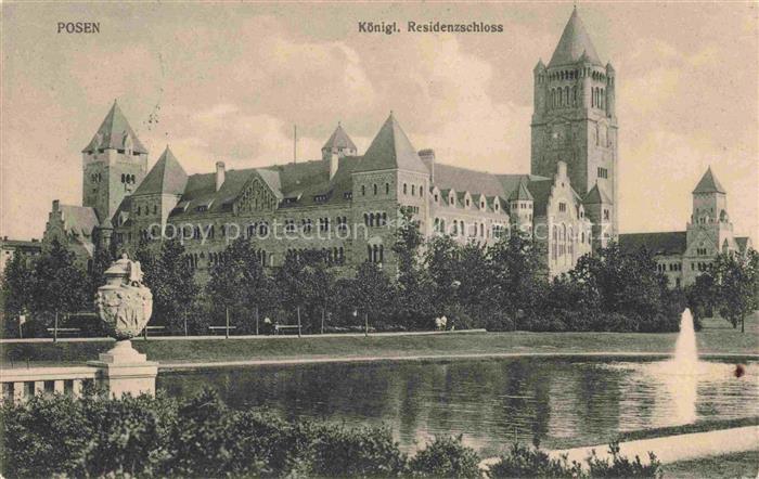 Posen  POZNAN PL Koenigl Residenzschloss Feldpost