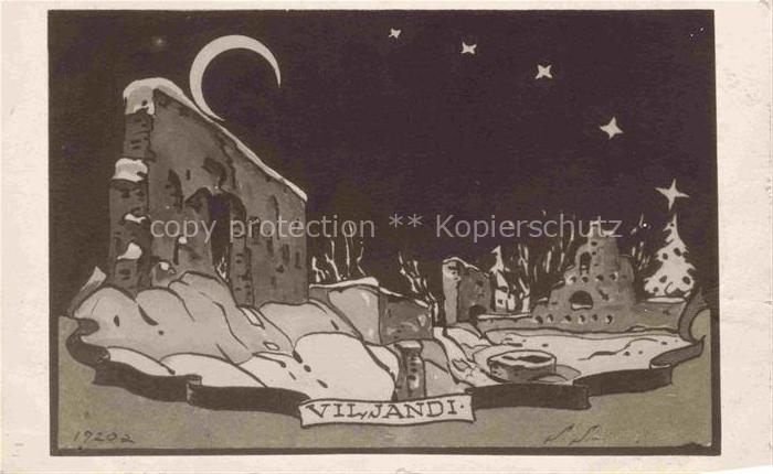 Viljandi Estonia Mondnacht