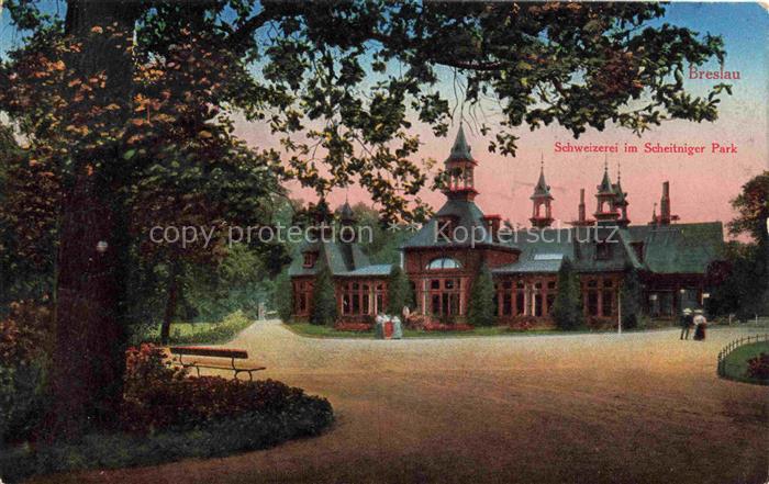 Breslau WROCLAW PL Schweizerei in Scheitniger Park