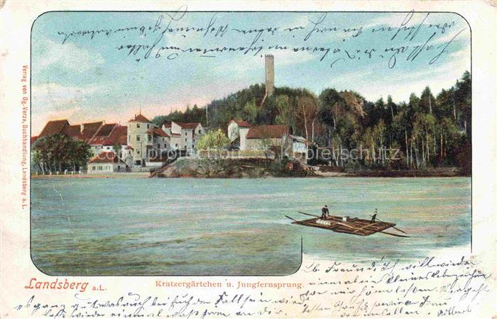 Landsberg Lech Bayern Kratzergaertchen und Jungfrnsprung