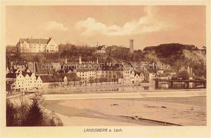 Landsberg Lech Bayern Panorama