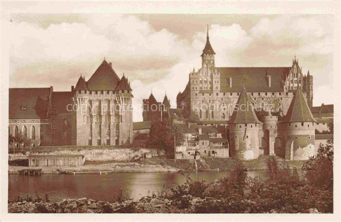 MALBORK Marienburg Westpreussen PL Marienburg Haupthaus Hoch und Mittelschloss