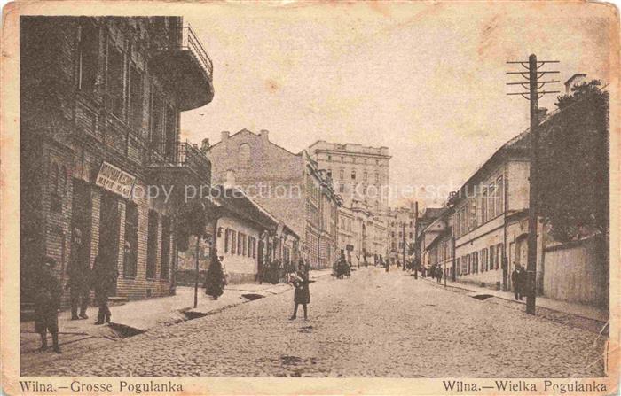 Wilna VILNIUS Wilno Lithuania Grosse Pogulanka