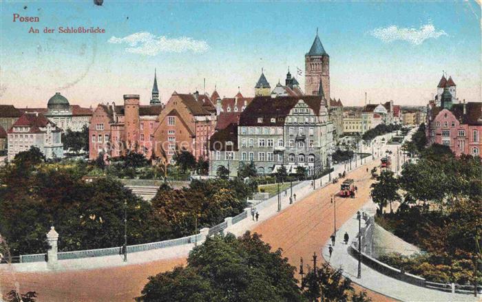 Posen  POZNAN PL An der Schlossbruecke