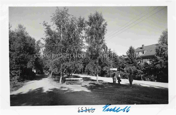 Sliwin Neuschleffin Rewal REWAHL Ostseebad PL Promenade mit Cafe Waldidylle