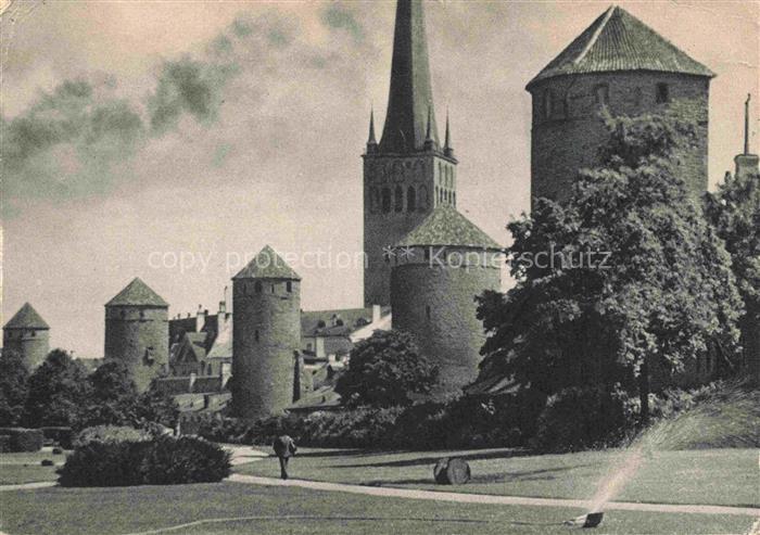 Reval TALLINN Estonia Alte Stadtmauer Tuerme