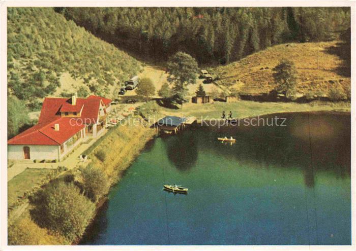 Ramsen Pfalz Gasthof Forelle Seepartie Fliegeraufnahme