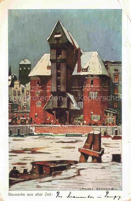 Danzig GDANSK PL Hafenpartie Altes Gebaeude