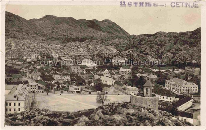 Cetinje Cetigne Montenegro Panorama