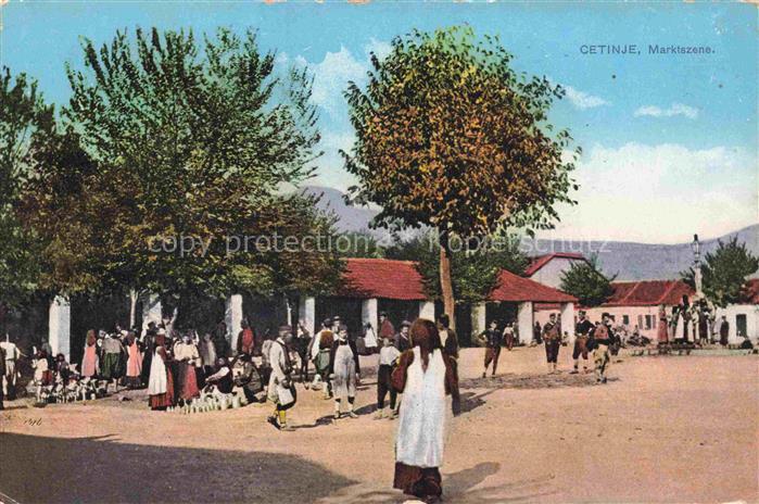 Cetinje Cetigne Montenegro Marktszene