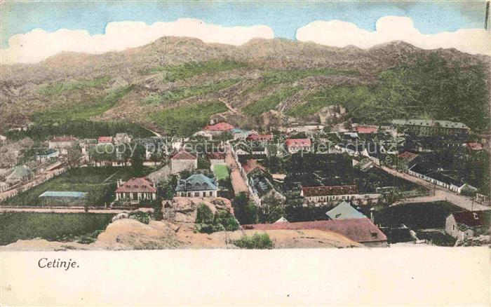 Cetinje Cetigne Montenegro Panorama