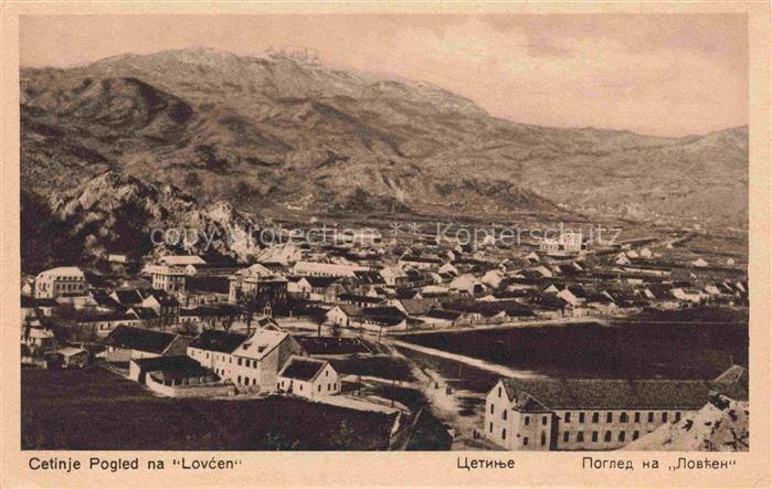 Cetinje Cetigne Montenegro Pogled na Lovcen