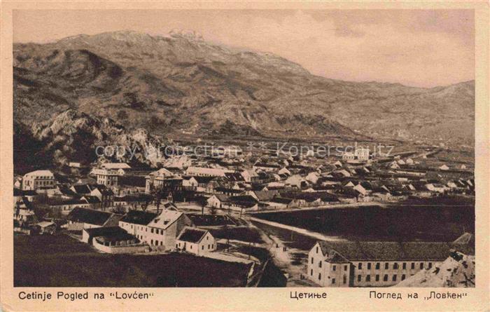 Cetinje Cetigne Montenegro Pogled na Lovcen