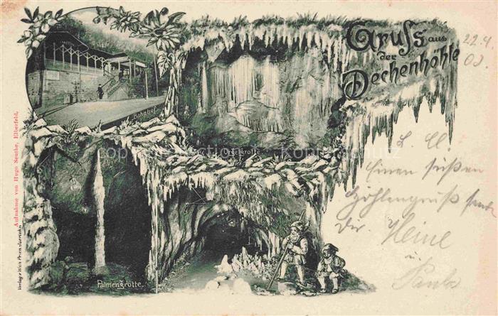 Dechenhoehle Iserlohn NRW Bahnhof Orgelgrotte Palmengrotte Laube